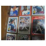 Double Sided Page of Mixed Baseball Card Lot in Page
