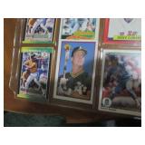 Double Sided Page of Sleeve of sports cards featuring Mark McGuire, Jose Canseco, Mark Grace, Bo Jackson, Roger Clemons and More Players