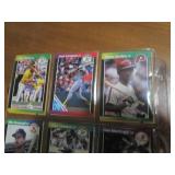 Double Sided Page of Vintage Baseball Star Card Lot