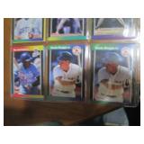 Double Sided Page of Vintage Baseball Star Card Lot