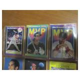 Double Sided Page of Vintage Baseball Star Card Lot