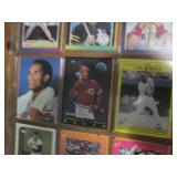 Double Sided Page of Vintage Baseball Star Card Lot
