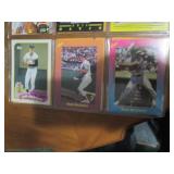 Double Sided Page of Vintage Baseball Star Card Lot
