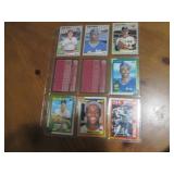 Double Sided Page of Assorted Baseball Cards