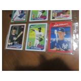 Double Sided Page of Assorted Baseball Cards