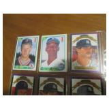Double Sided Page of Assorted Baseball Card Pages Mixed Lot
