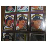 Double Sided Page of Assorted Baseball Card Pages Mixed Lot