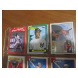 Double Sided Page of Assorted Baseball Card Pages Mixed Lot