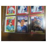 Double Sided Page of Assorted Baseball Card Pages Mixed Lot