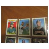 Double Sided Page of Baseball Stars Card Lot