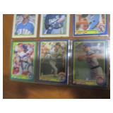 Double Sided Page of Baseball Stars Card Lot
