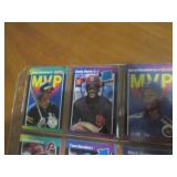Double Sided Page of Baseball Stars Card Lot
