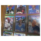 Double Sided Page of Baseball Stars Card Lot