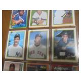 Double Sided Page of Baseball Card Lot