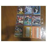 Double Sided Page of Mixed Sports Trading Card Binder Page