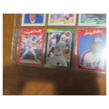 Double Sided Page of Mixed Sports Trading Card Binder Page