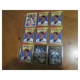 Double Sided Page of Mixed Lot Baseball Cards Featuring Will Clark, Griffey Jr. & Clemens