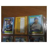 Double Sided Page of Mixed Lot Baseball Cards Featuring Will Clark, Griffey Jr. & Clemens