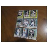 Double Sided Page of Topps & Fleer Baseball Prospect Cards
