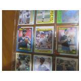 Double Sided Page of Baseball Card Collection