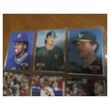 Double Sided Page of Baseball Card Collection