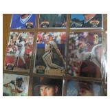 Double Sided Page of Baseball Card Collection