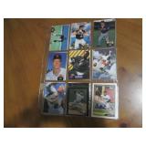 Double Sided Page of Vintage Topps Baseball Card Collection