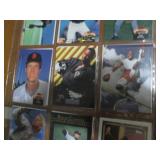 Double Sided Page of Vintage Topps Baseball Card Collection