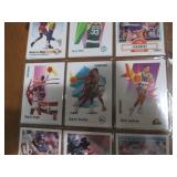 Double Sided Page of Sports Trading Card Mixed Lot