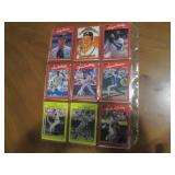 Double Sided Page of Vintage Sports Card Binder Mixed Lot