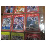 Double Sided Page of Vintage Sports Card Binder Mixed Lot