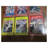 Double Sided Page of Vintage Sports Card Binder Mixed Lot