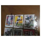 Double Sided Page of Mixed Lot Sports Cards in Plastic Pages