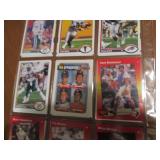 Double Sided Page of Mixed Lot Sports Cards in Plastic Pages