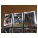 Double Sided Page of Mixed Lot Sports Cards in Plastic Pages