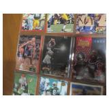 Double Sided Page of Sports Trading Cards Binder