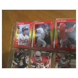 Double Sided Page of Sports Trading Cards Binder