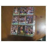 Double Sided Page of Baseball Card Mixed Lot in Plastic Page