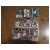 Double Sided Page of Baseball Card Mixed Lot in Plastic Page