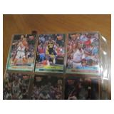 Double Sided Page of Baseball Card Mixed Lot in Plastic Page
