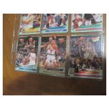 Double Sided Page of Baseball Card Mixed Lot in Plastic Page