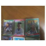 Double Sided Page of Mixed Baseball Card Lot of Vintage & Modern