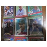 Double Sided Page of Mixed Baseball Card Lot of Vintage & Modern