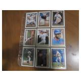 Double Sided Page of MLB Baseball Card Collection