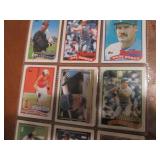 Double Sided Page of MLB Baseball Card Collection