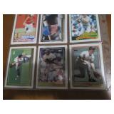 Double Sided Page of MLB Baseball Card Collection
