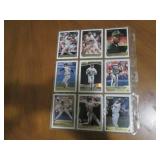 Double Sided Page of Baseball Trading Card Binder Page