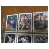 Double Sided Page of Baseball Trading Card Binder Page