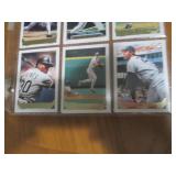 Double Sided Page of Baseball Trading Card Binder Page
