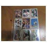 Double Sided Page of Mixed Sports Trading Cards